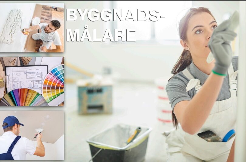Tjejer prova på byggnadsmålare