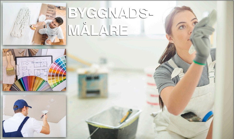 Tjejer prova på byggnadsmålare