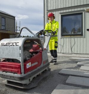 BA anläggare med maskin